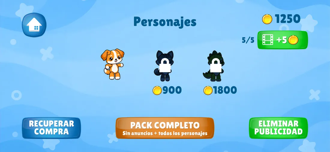 Tienda de personajes